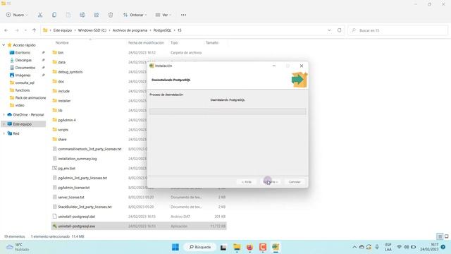 POSTGRESQL + PGADMIN4 #31 Desinstalar PostgreSQL en windows mediante la herramienta desinstalación смотреть онлайн