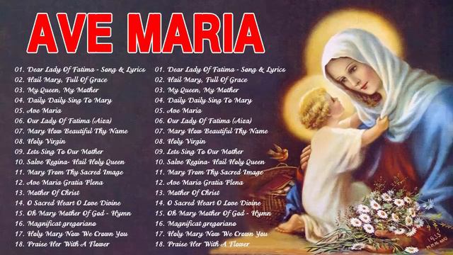 Classic Marian Hymns Sung In Gregorian, Ambrosian And Gallican Chants-Songs To Mary-Ave Maria-Prais