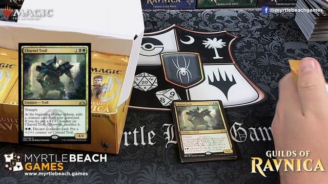 MTG Guilds of Ravnica - Booster Box Opening at Myrtle Beach Games смотреть онлайн