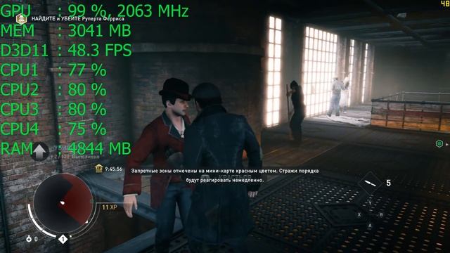 Assassin's Creed: Syndicate on GeForce GTX 1060 6Gb - 1080p Ultra Settings смотреть онлайн
