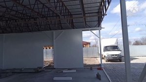 Сэндвич панели / как крутить сендвич панели на фермы 15,5м