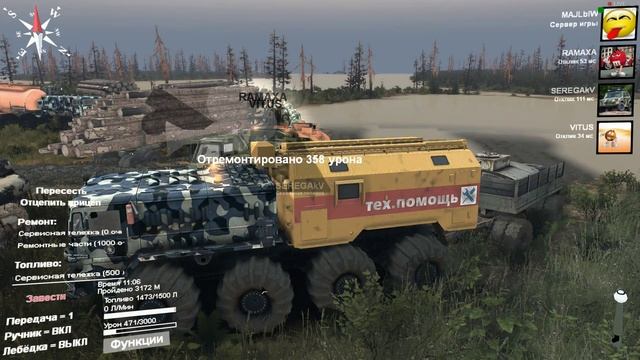 SpinTires - карта "Лафак" пройдено #7 смотреть онлайн