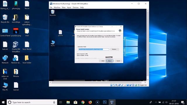 How to Drag and Drop Files/Folders between VirtualBox Windows 10 and Host Computer? смотреть онлайн