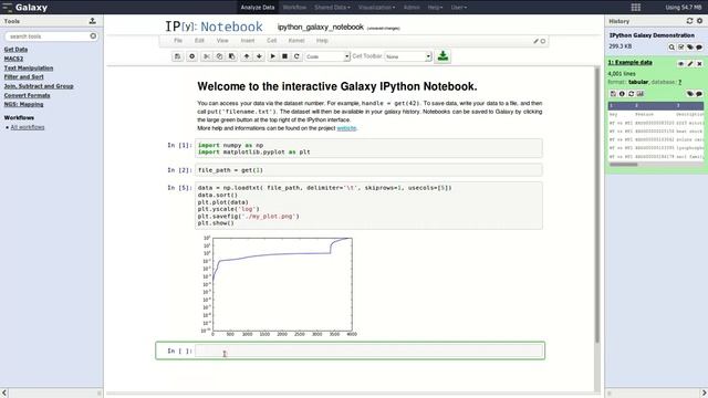 IPython Notebook integration in Galaxy смотреть онлайн