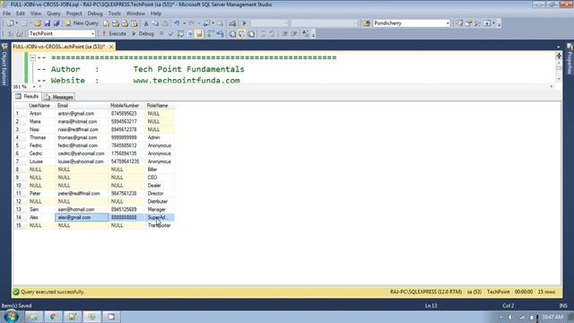CROSS JOIN vs FULL JOIN | FULL JOIN vs CROSS JOIN | CROSS JOIN | FULL JOIN | ANSI JOIN | SQL JOIN смотреть онлайн
