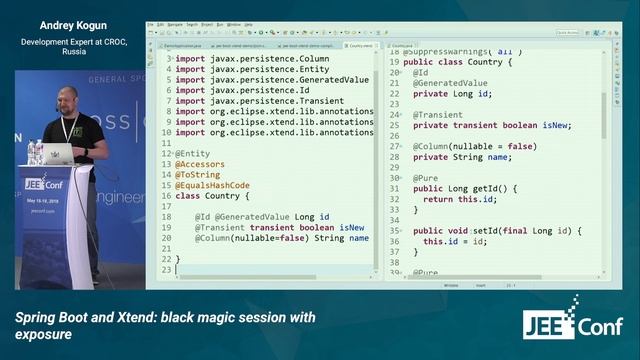 Spring Boot and Xtend: black magic session with exposure (Andrey Kogun, Russia) [RU] смотреть онлайн