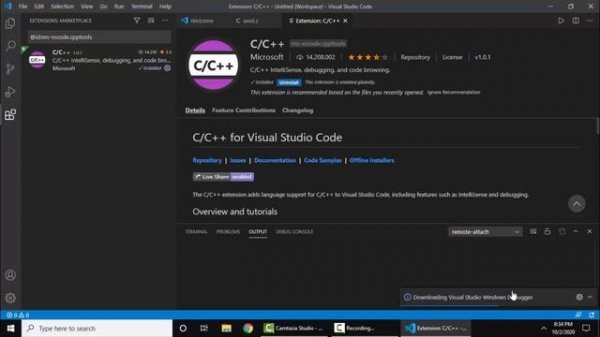 How to run C program on Visual Studio Code