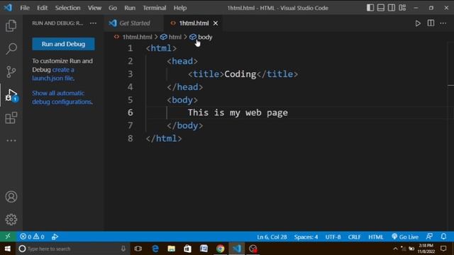 Basic HTML tutorial 2022 || HTML tutorial || #html смотреть онлайн