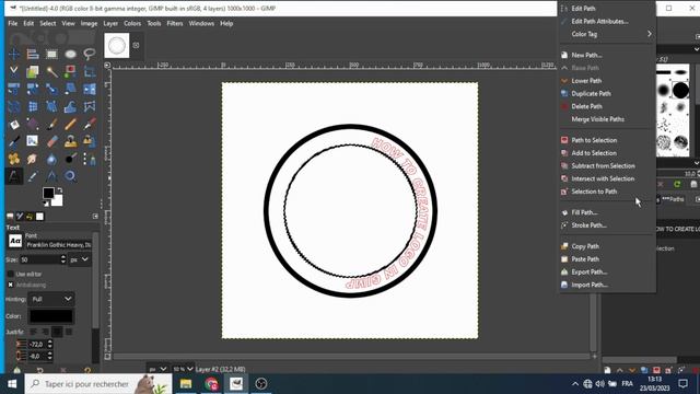 Round Logo Design in Gimp смотреть онлайн