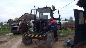 Замена венца на маховике МТЗ, подгоняю стартер по месту.