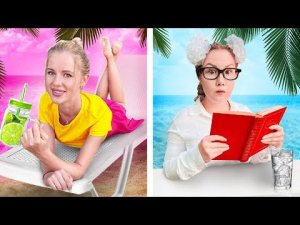 Каникулы: Отличница VS Фифочка // Луномосик