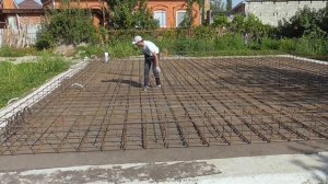 Фундамент своими руками. | Железобетонная монолитная фундаментная плита толщиной 300 мм