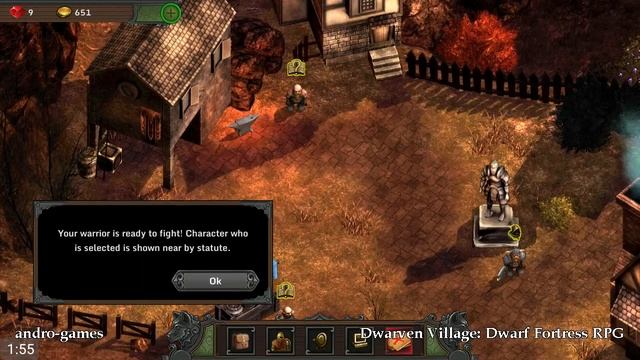 Dwarven Village: Dwarf Fortress RPG (by QLQ ART) - free rpg game for Android and iOS - gameplay. смотреть онлайн