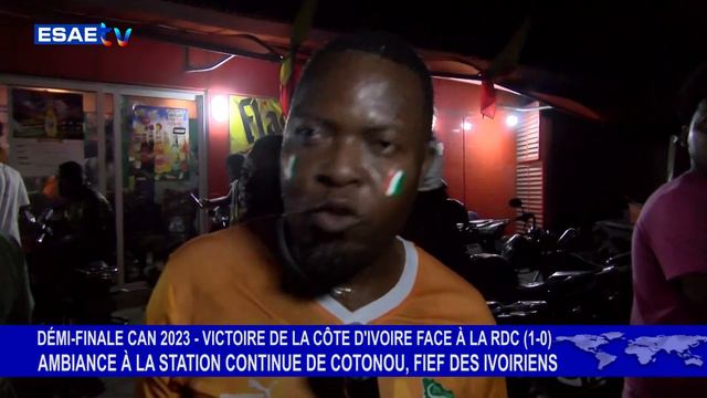 CAN 2023 CÔTE D'IVOIRE EN FINALE AMBIANCE À LA STATION CONTINUE смотреть онлайн