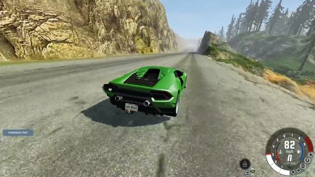 AWFUL Random Part Mod Mountain Race with Super Cars! (BeamNG Drive Chases & Crashes) смотреть онлайн