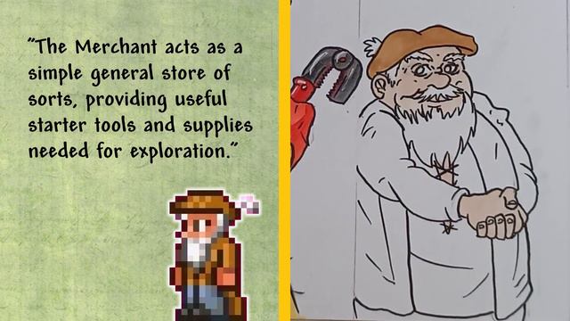 Terraria DRAWING - Merchant смотреть онлайн