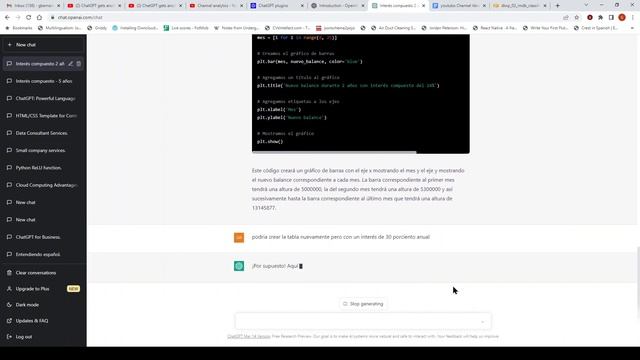 chatGPT example using basic mathematics , graphs, tables, python смотреть онлайн