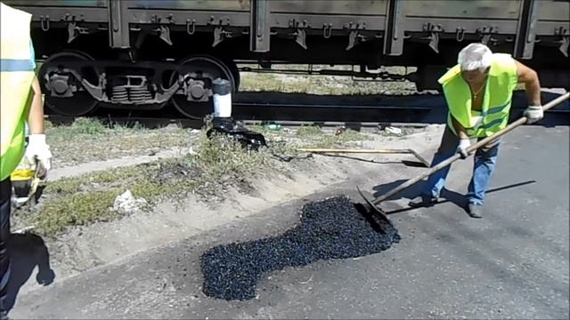 Ремонт железнодорожного переезда в Тольятти смотреть онлайн