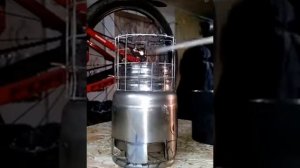 Печь щепочница из термоса