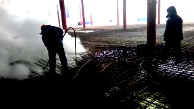 Пропарка перед заливкой бетона смотреть онлайн