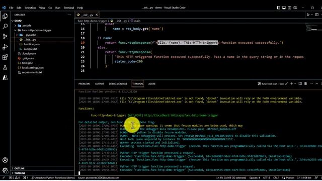 03. Azure using Python SDK: Develop and deploy your Azure Functions смотреть онлайн
