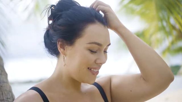 Large Check Black And White Tankini With Bow Swimwear смотреть онлайн