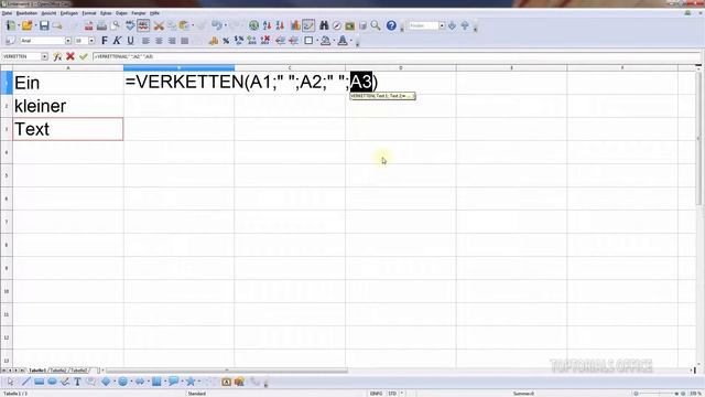 Text verketten (OpenOffice Calc) смотреть онлайн