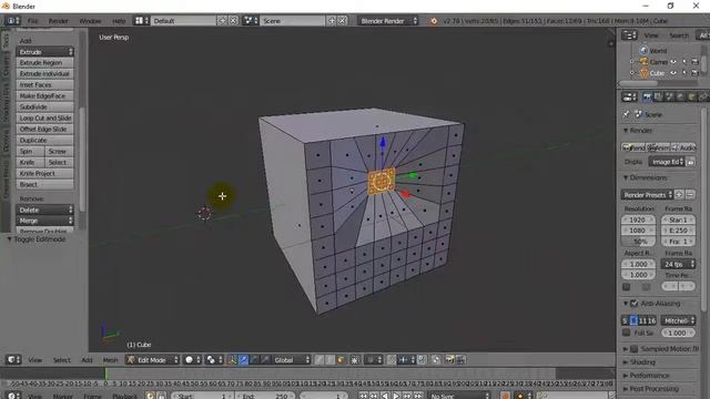 Blender Subdivide Faces смотреть онлайн