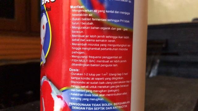 REVIEW FISH MULTI BAC , BAKTERI STARTER KOLAM KOI