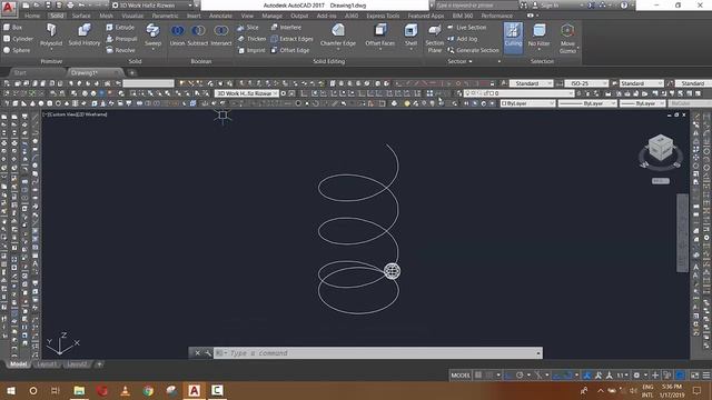 AutoCAD 3D Modeling - Tutorial for Beginners Urdu Hindi Part 40| AutoCad Online Course смотреть онлайн