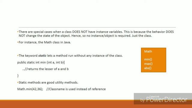 What is a static method in Java? смотреть онлайн