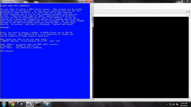 CREATING DIAL-UP CONNECTION IN MS DOS THROUGH TELNET