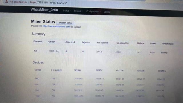 Whatsminer M30++ 108th #crypto #mining #asic #top #whatsminer #m30++