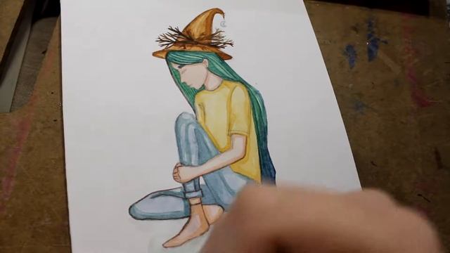 SPEEDPAINT. INKTOBER 2017. акварель. смотреть онлайн