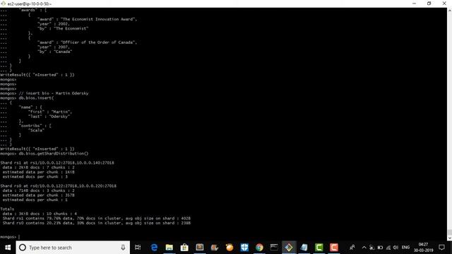 Sharding in MongoDB смотреть онлайн