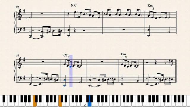 The Pink Panther Theme - Easy Piano Tutorial + Sheet Music смотреть онлайн