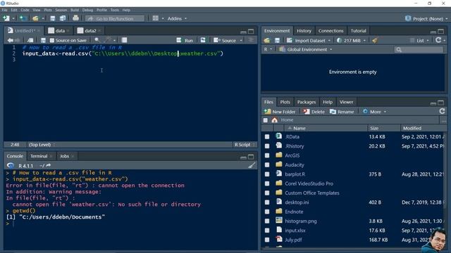 How to read .csv file in R | RStudio | смотреть онлайн