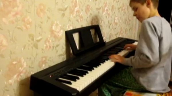 И.С.Бах. Маленькая Прелюдия. Ре минор. На фортепиано.