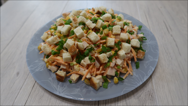 Вкуснейший салат за 5 минут / Салат с корейской морковкой и копченой курицей, когда гости на пороге смотреть онлайн