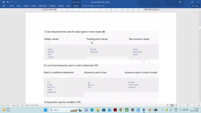 9 java full stack Data types (Double and Float) 25 03 2023 смотреть онлайн