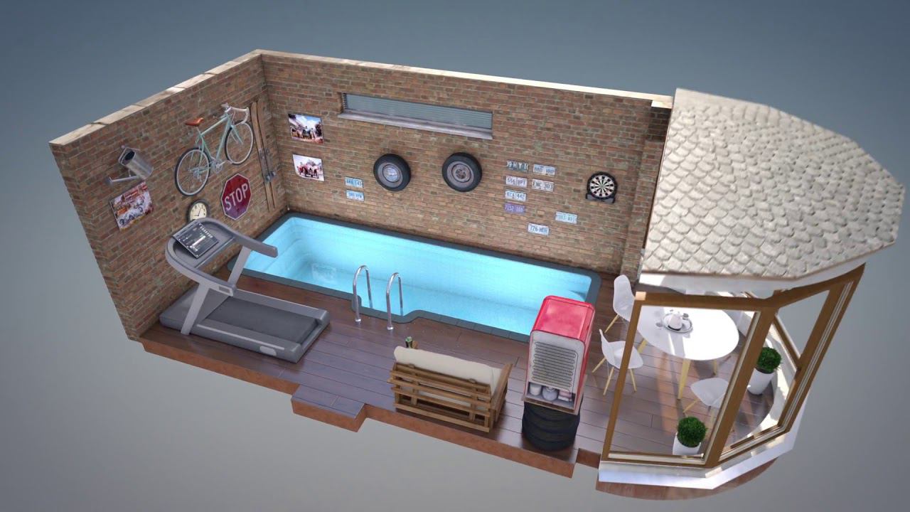 Надоел гараж Есть решение плавательная дорожка SwimTrack! смотреть онлайн