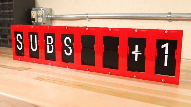 Split-Flap Subscriber Counter смотреть онлайн