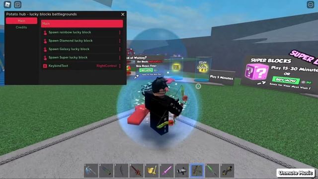 ?FREE CHEATS?ROBLOX?LUCKY BLOCKS BATTLEGROUNDS?PATATO HUB? смотреть онлайн