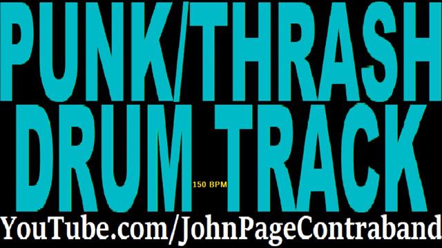 Punk Rock Thrash Metal Drum Track 150 bpm смотреть онлайн
