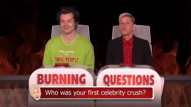 Гарри Стайлс отвечает на коварные вопросы Эллен [rus sub] смотреть онлайн