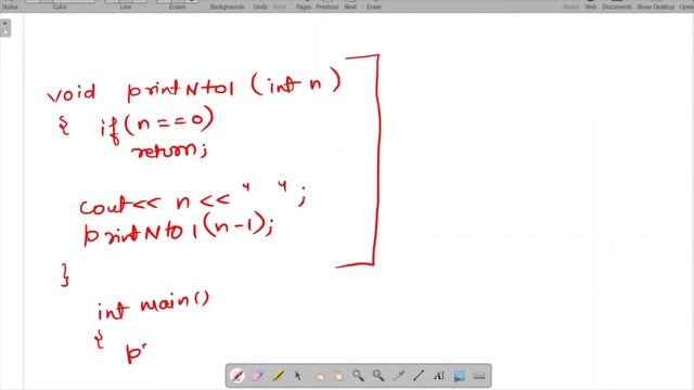 1. print N to 1 | Recursion смотреть онлайн