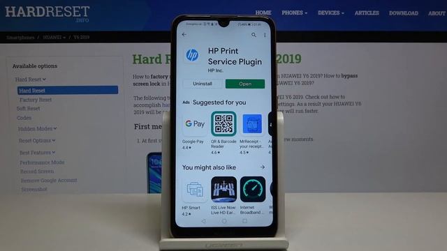 How To Wirelessly Print Via Huawei Y6 2019 - Connect Printer With Smartphone