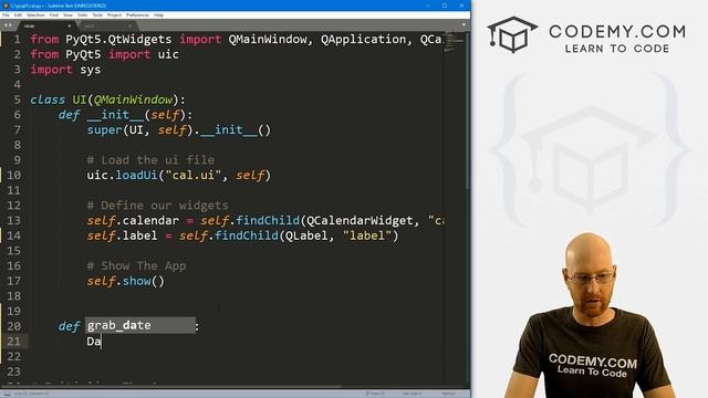 How To Use The Calendar Widget - PyQt5 GUI Thursdays #34 смотреть онлайн