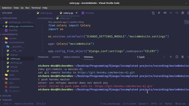Build & Deploy A Movie Seat Booking Web App | Django, JS, Celery, Paystack, Heroku - Episode 6 смотреть онлайн
