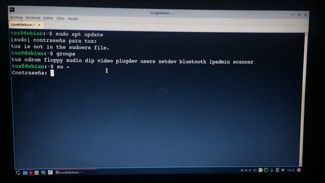Agregar mi usuario al grupo sudo [Debian GNU/Linux 12 - Bookworm] смотреть онлайн